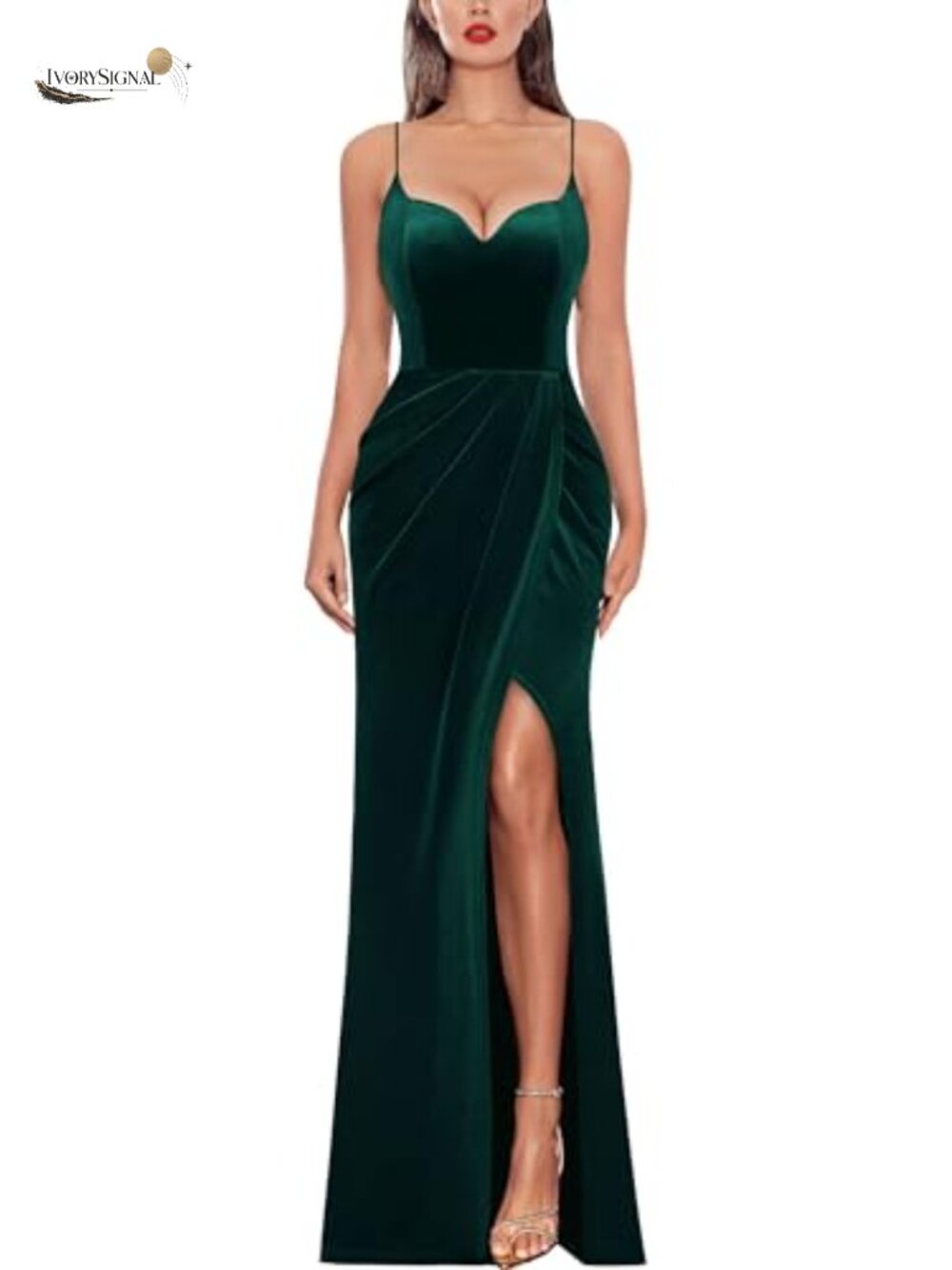 VFSHOW Women Sexy Spaghetti Strap Formal Prom Evening Gala Long Maxi Dress
